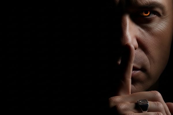 Marlon Nascimento em pose reflexiva, simbolizando a estratégia e o mistério da Lei 3 das 48 leis do poder